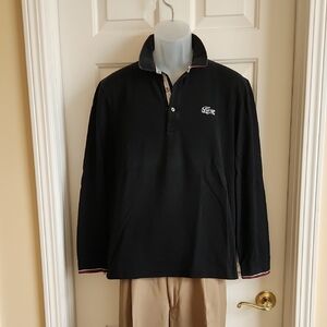 LACOSTE Black Long Sleeve Polo Shirt